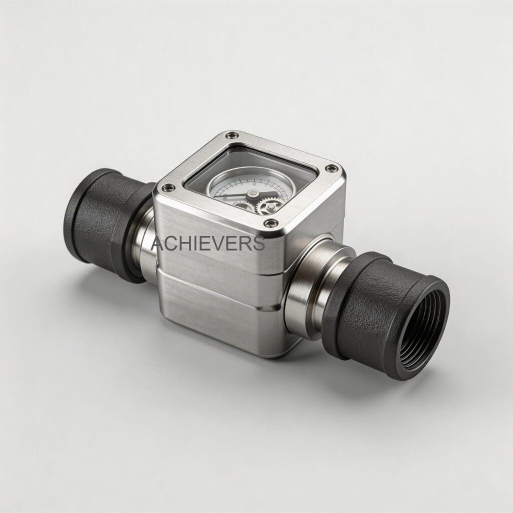 Labeled diagram of Diesel Flow Meter identifying key components relevant to troubleshooting: measurement chamber, rotors, seals, and digital counter