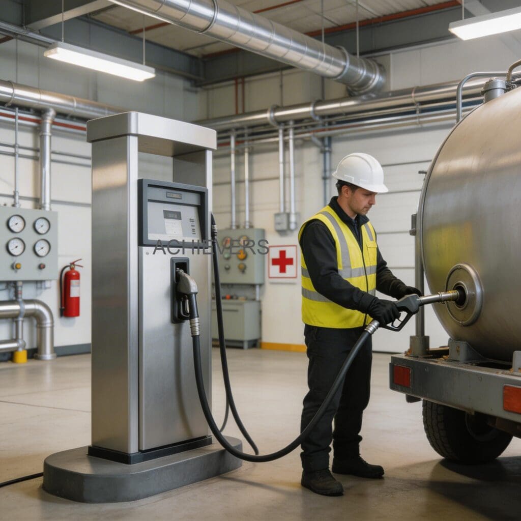 Fuel Dispenser in productive use demonstrating measurable financial output at an industrial site