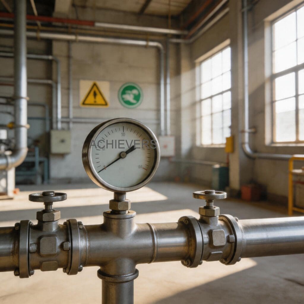 Maintenance engineer logging data from a Fuel Flow Meter into a site management tablet next to a 1010kVA DG set at an Indian IT park