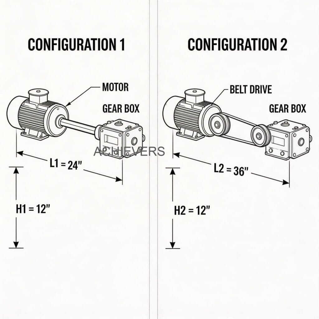 Technical comparison diagram highlighting the key differences between Diesel Dispenser variants