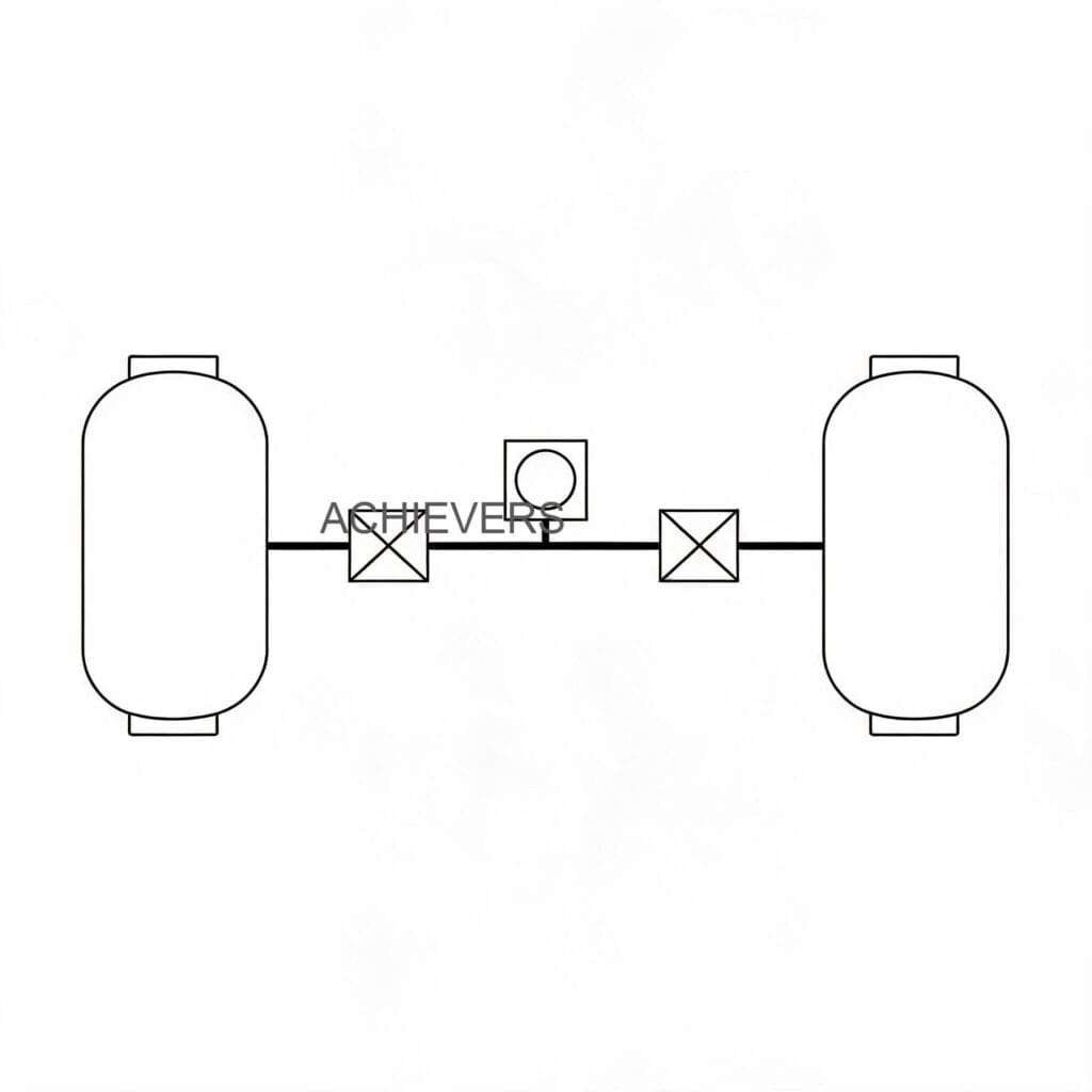 Process flow diagram illustrating a diesel dispenser integrated with a bulk storage tank, primary filtration unit, and shift-wise reporting loop for a cement plant