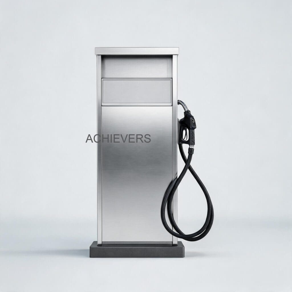 Diesel Dispenser with labeled components highlighting parts that require regular maintenance