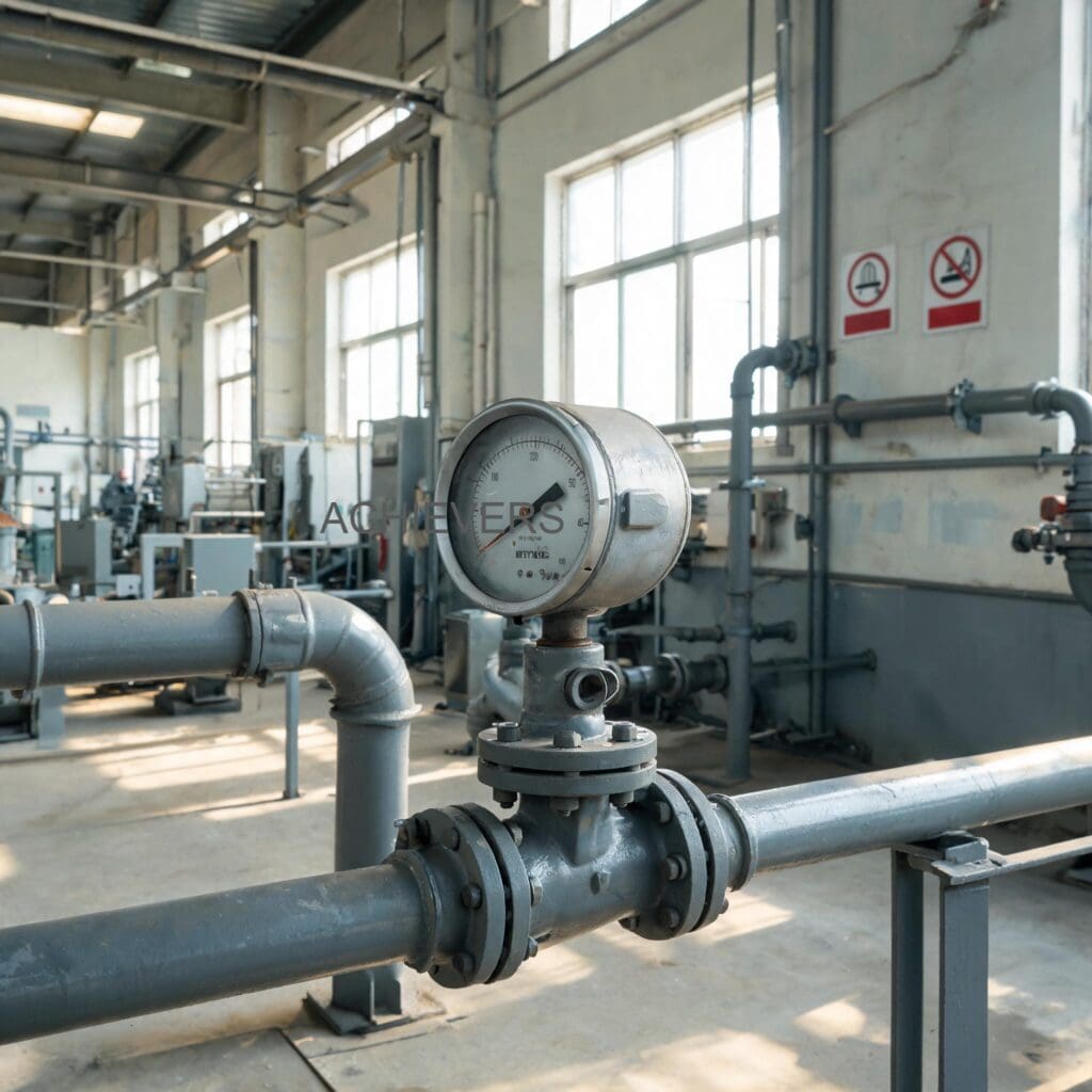 Diesel Flow Meter operating productively at a high-volume Indian mining site with proper pipeline support and weather-proof canopy