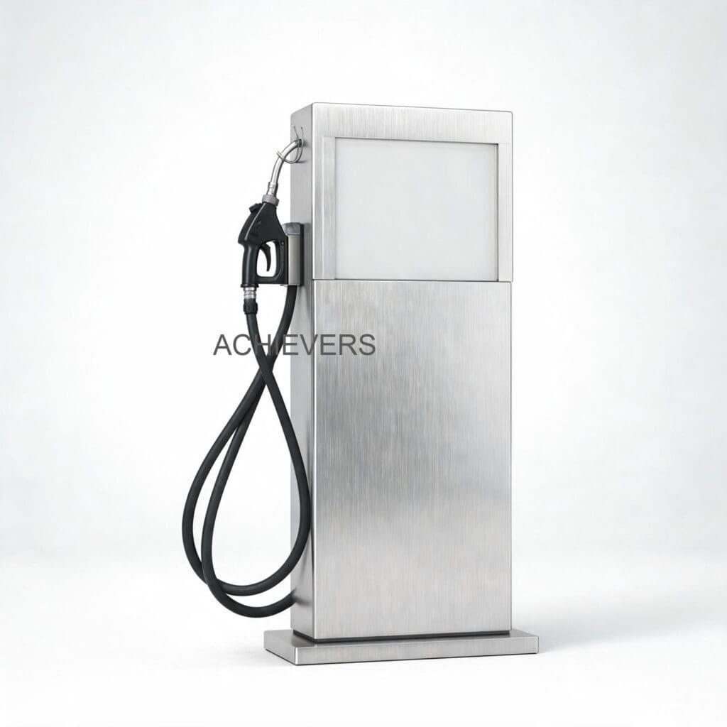 Fuel Dispenser with labeled components highlighting the rotary gear pump, positive displacement flow meter, and air eliminator that require regular maintenance