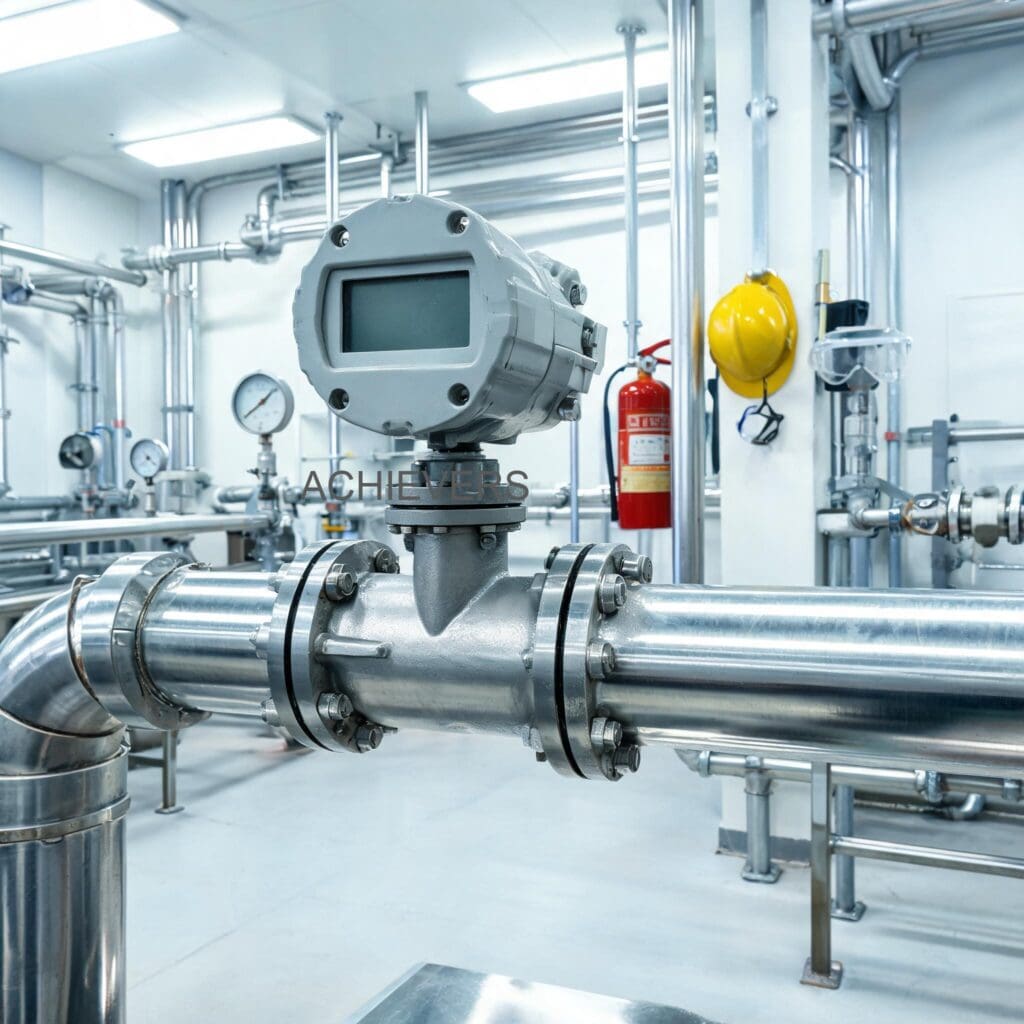 Global industrial site installation of a fuel flow meter on a bulk diesel transfer line in a hazardous zone