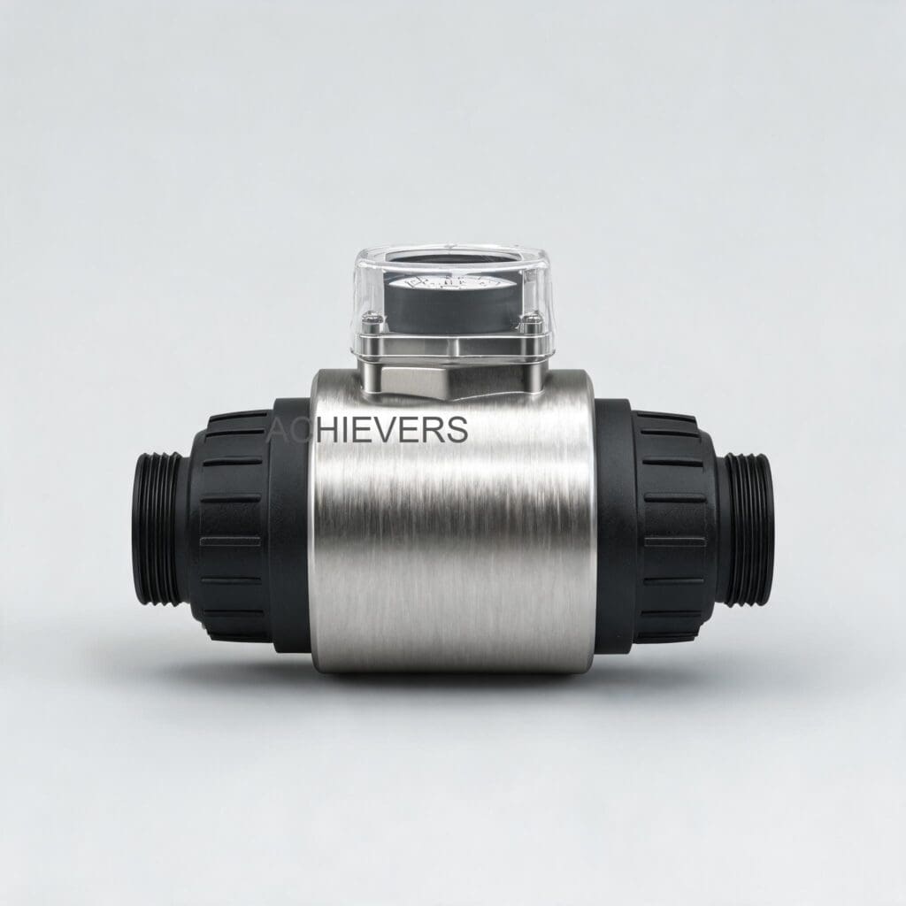 Product overview showing key 9x4 digit electronic counter and robust casing of Diesel Flow Meter