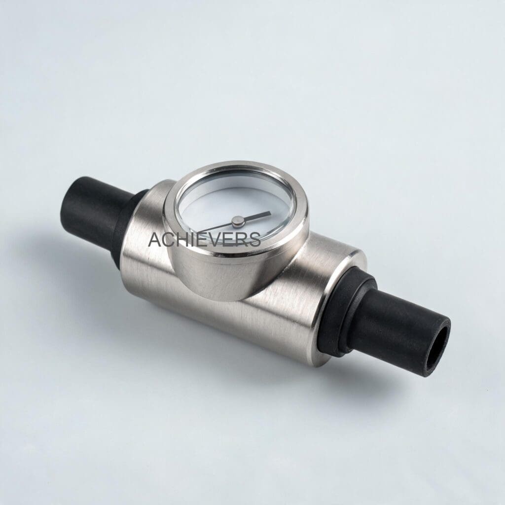 Product overview showing key features and build quality of Fuel Flow Meter