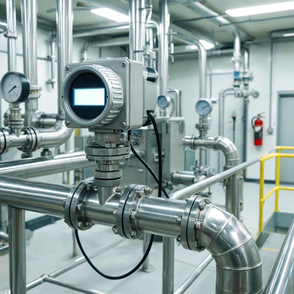 Fuel Flow Meter installed and operating at a global industrial facility showing correct setup