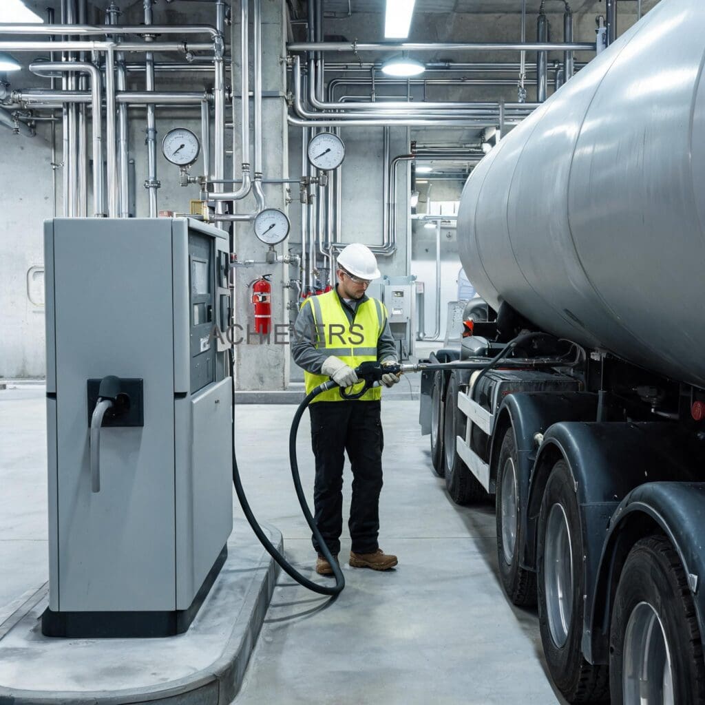 Fuel Dispenser in use at a representative Indian industrial application site